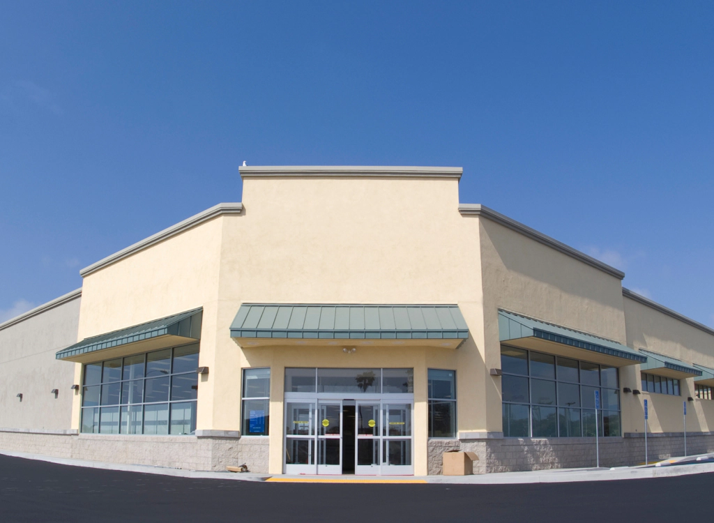 newly built commercial property